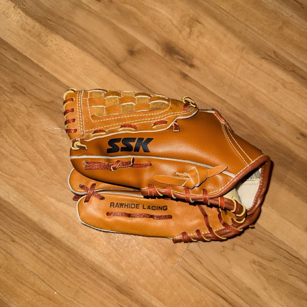 SSK AA-231-4 Genuine Steerhide Baseball Glove Mitt RHT All Position Used Stiff